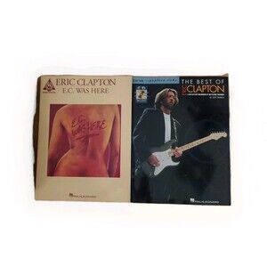 The Best Of Eric Clapton Signature Licks Guitar Songbook and E.C. Was Here